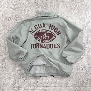 vintage 70s sports varsity windbreakers Alcoa High Tornadoes jacket
